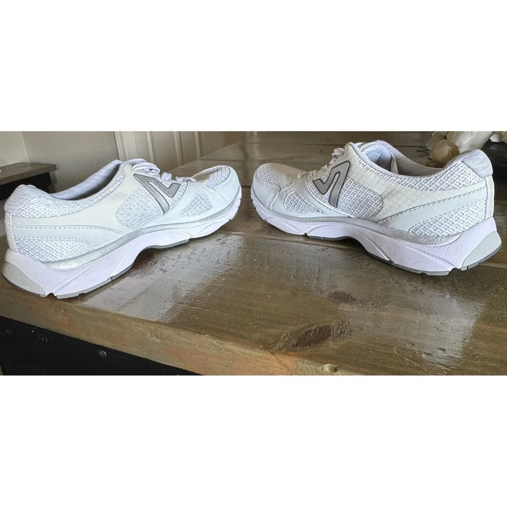 Vionic Satima Sneakers Women 10 White Silver Sporty 335SATIMA/9154 Walking Shoes